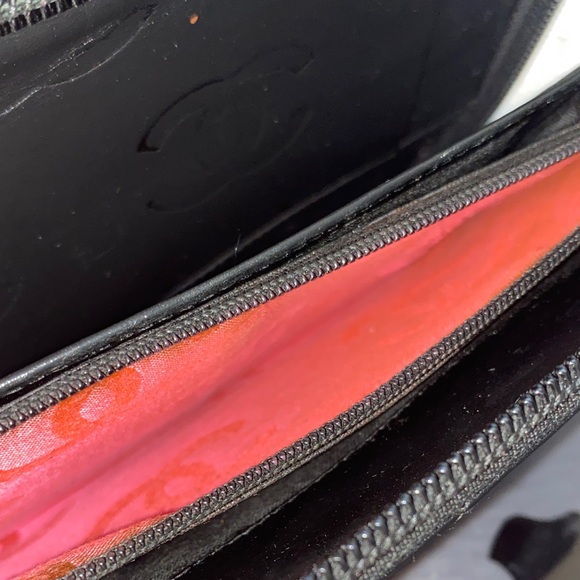 Authentic Chanel Cambon Ligne Quilted CC Zip Around Wallet Black Lambskin - Picture 9 of 15